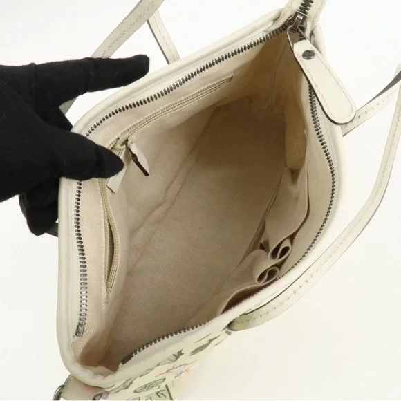 Gucci Cream Floral 2 way Satchel - Picture 3 of 10